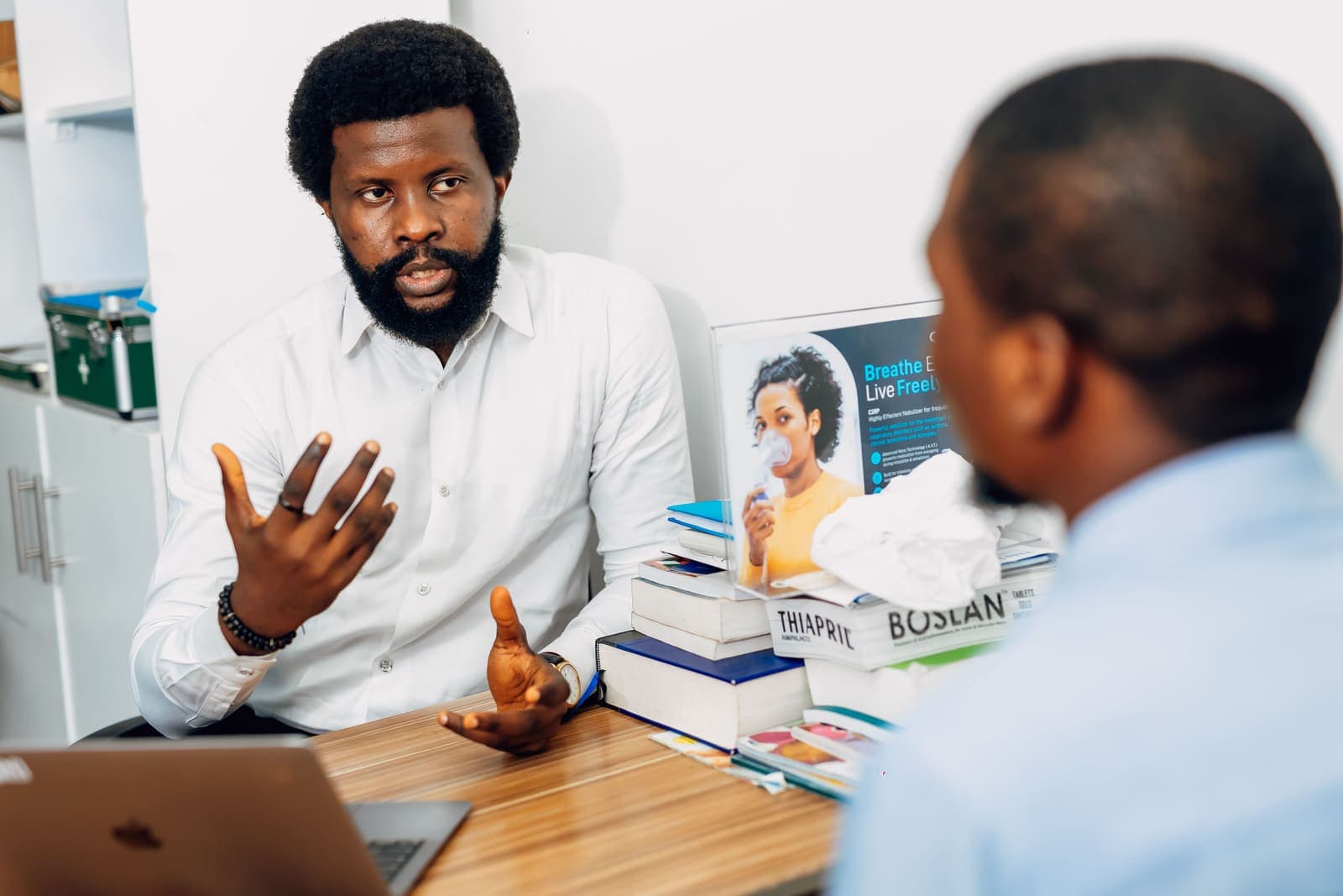 Consultants reviewing business processes